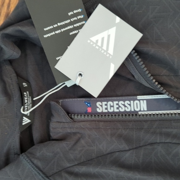 Levelwear Tactic charcoal Gray jacquard Knit Full Zip Runners Jacket  NWT Sz S - Picture 3 of 11